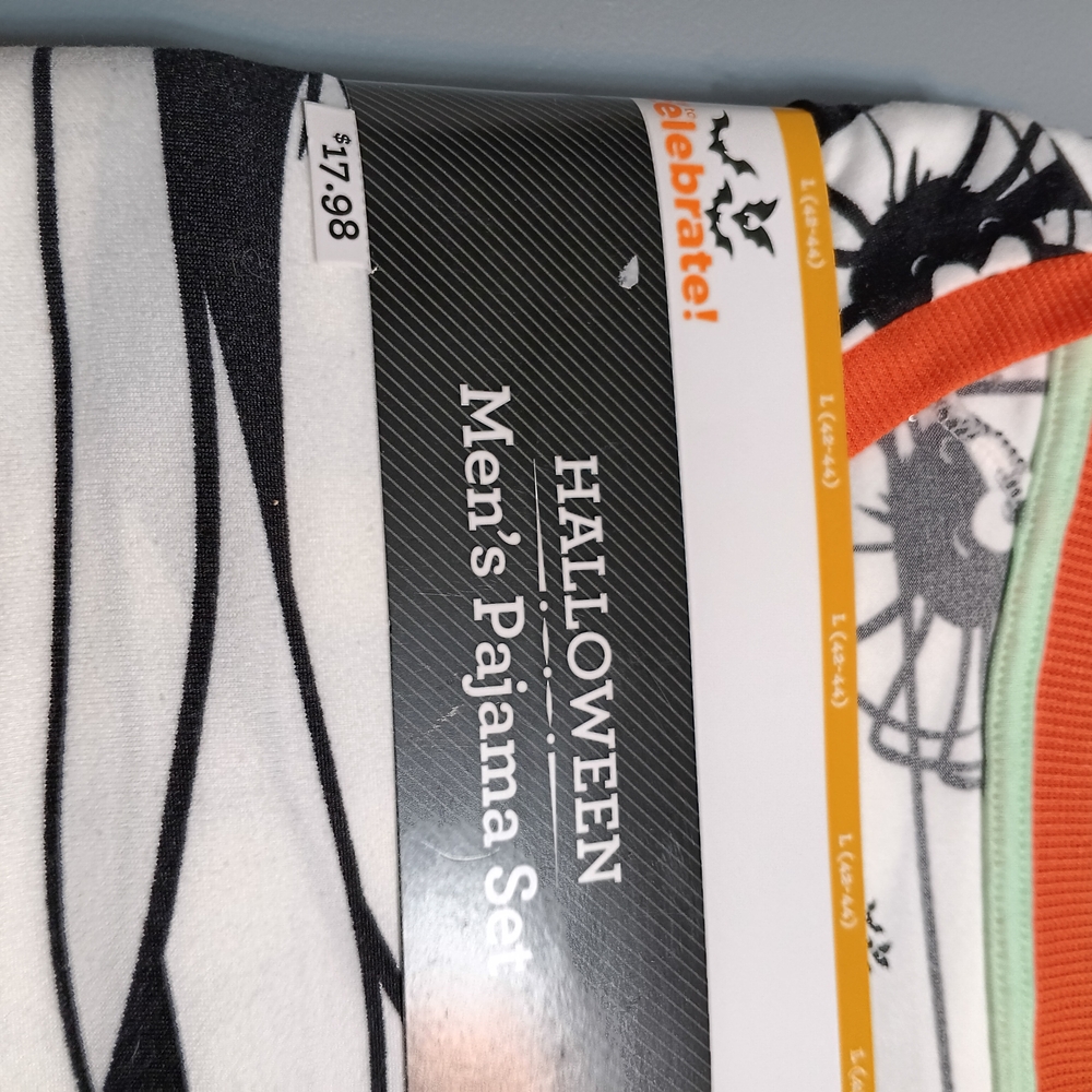 Halloween Men's Pajama Set - Black and White